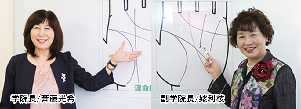 学院長/斉藤光希、副学院長/姥利枝